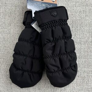 HESTRA Luomi Czone Female mitt Mittens.  Black. Size 9 (XL)